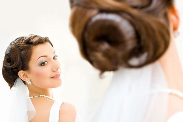 Wedding Updo Veil