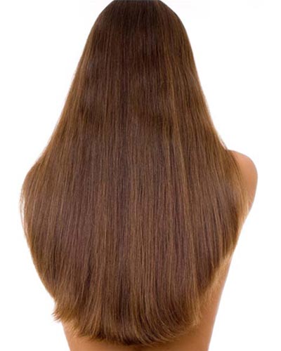 Wig women's long straight hair U-shaped half headgear micro-curl inner  buckle hairstyle Korean style