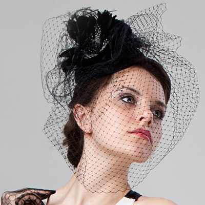 black-fascinator - Hairstyle Stars