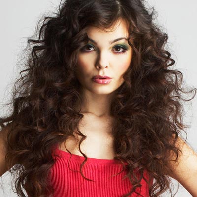 Cute curly bangs! | Curly hair styles naturally, Long hair styles, Curly  hair styles