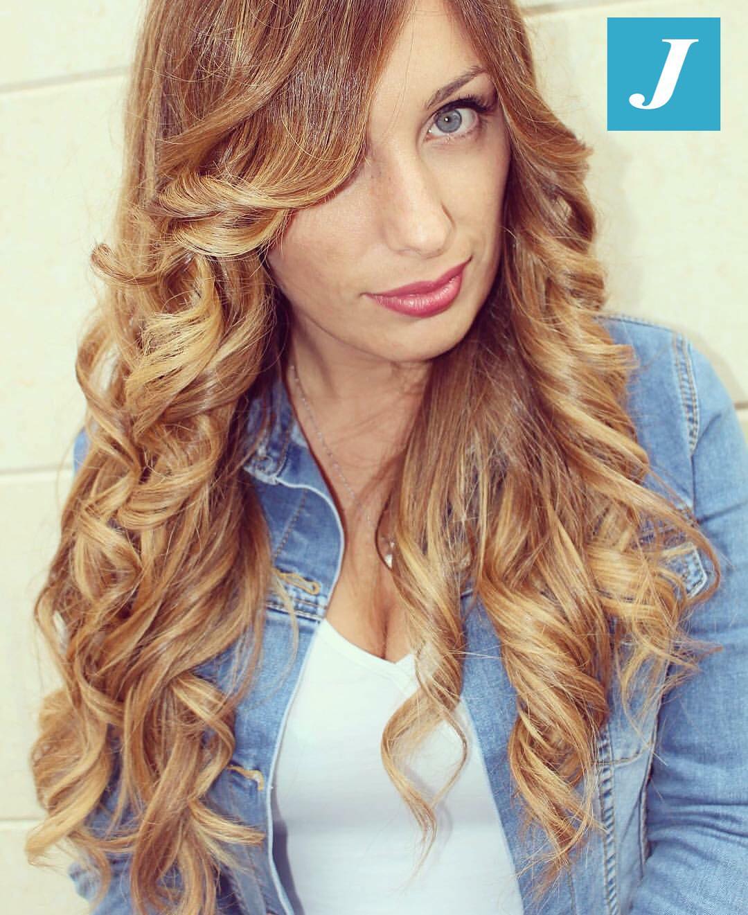 Centro Degrade Joelle Layered Long Hairstyle With Side Swept Bangs